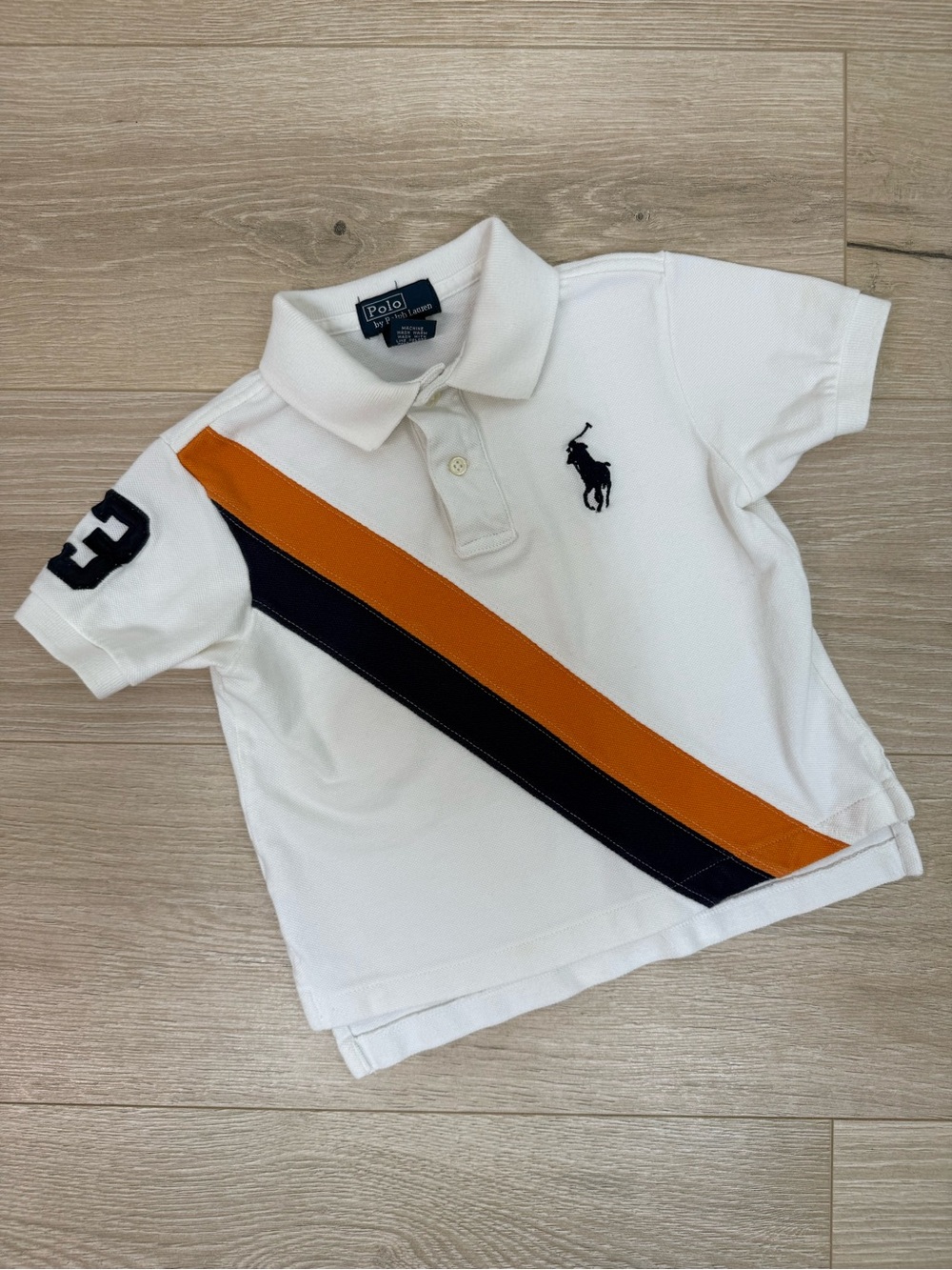 Polo By Ralph Lauren Vintage Stripe Toddler Polo Shirt